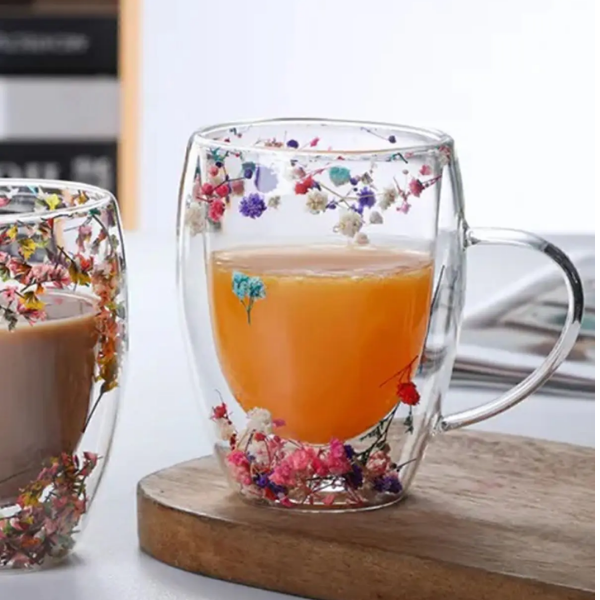 Loversa™  Çiçekli Bardak